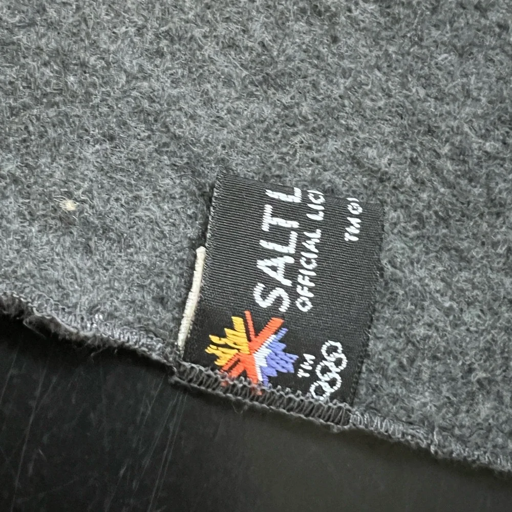 Salt Lake 2002 Olympic Games Scarf‎ Gray Fleece Embroidered USA OS
